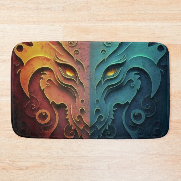 Item preview, Elvish Dragon Head Grunge Design  designed and sold by DragonRealms.