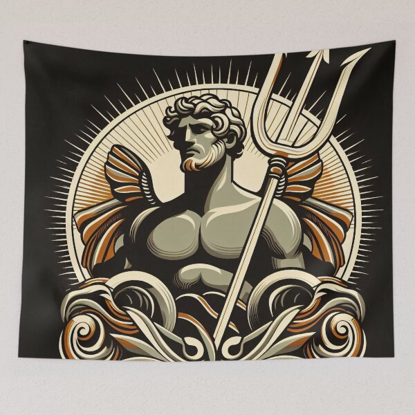 Item preview, The Gods of the Sea - Poseidon & Pontus designed and sold by ClassicRetroism.