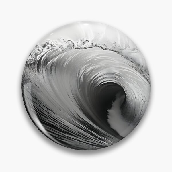 Item preview, Black and white ocean wave breaking designed and sold by dcrc.