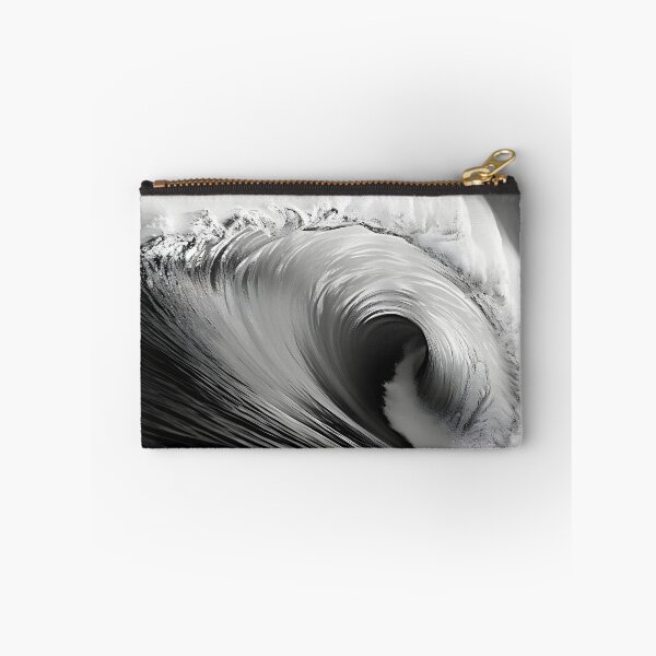 Item preview, Black and white ocean wave breaking designed and sold by dcrc.