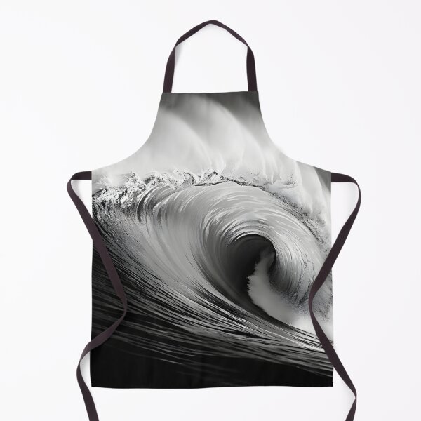 Item preview, Black and white ocean wave breaking designed and sold by dcrc.