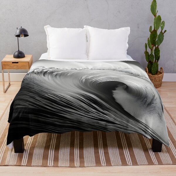Item preview, Black and white ocean wave breaking designed and sold by dcrc.