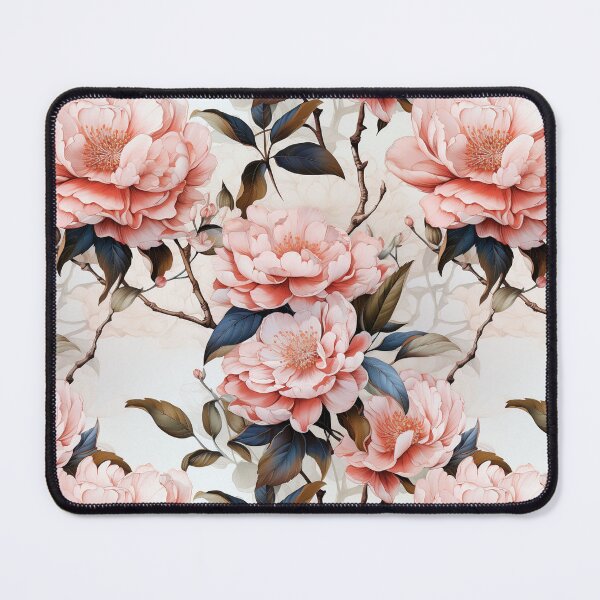 Item preview, Vintage Floral, Pink Camellia, A Blooming Symphony in Blush designed and sold by PigmeArt.