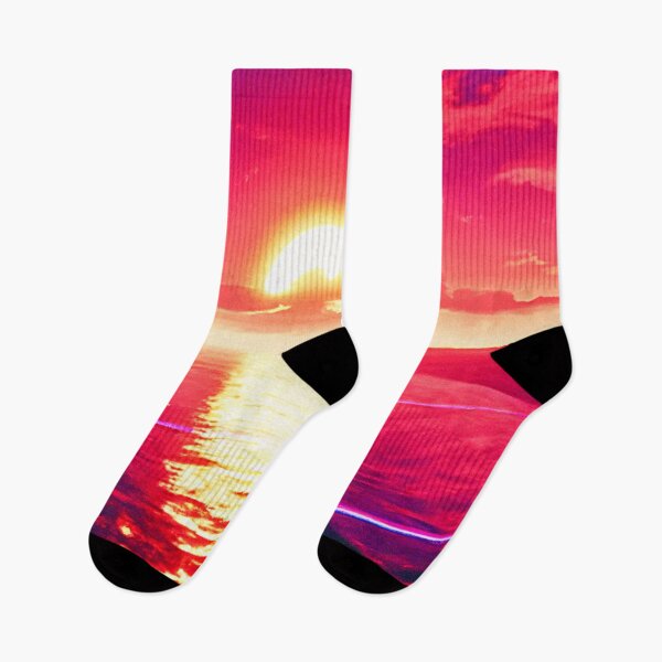 Item preview,  Digital Synthwave Sunset Sea Reflection designed and sold by Health And Fitness Posts e-Store.
