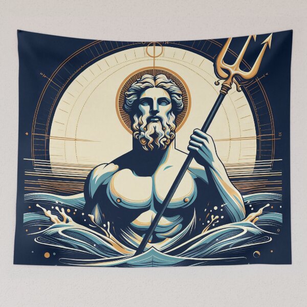 Item preview, The Gods of the Sea - Poseidon & Pontus designed and sold by ClassicRetroism.