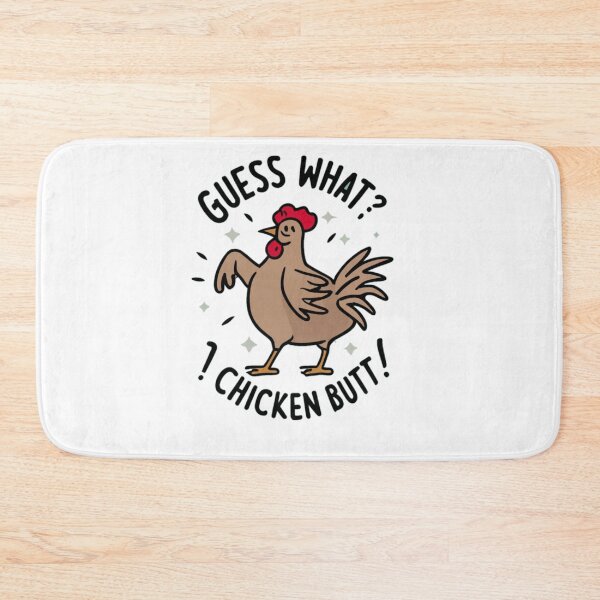 Item preview, Funny chicken Quote Guess What? Chicken Butt! designed and sold by Moad Fahim.
