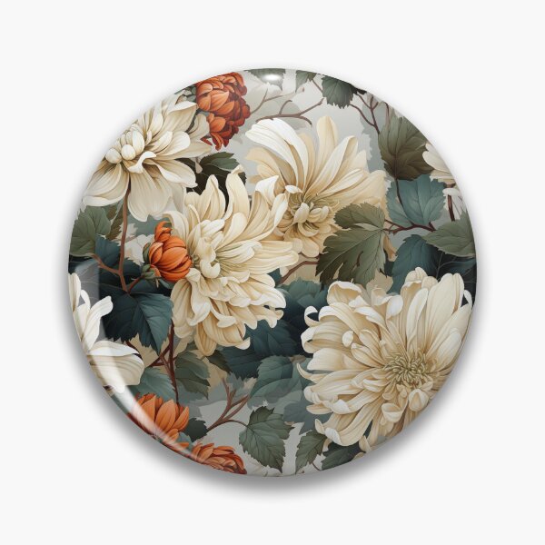 Item preview, Vintage Floral, Chrysanthemum designed and sold by PigmeArt.