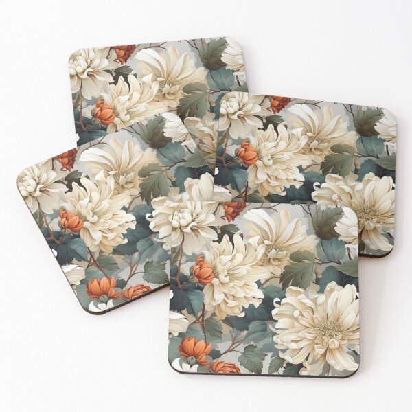 Item preview, Vintage Floral, Chrysanthemum designed and sold by PigmeArt.