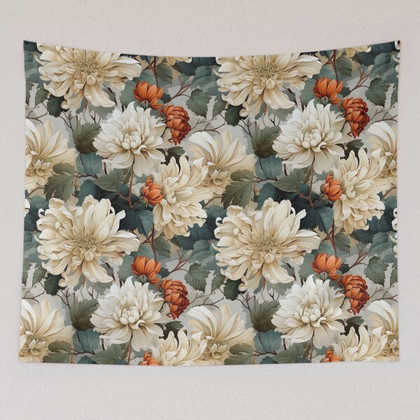 Item preview, Vintage Floral, Chrysanthemum designed and sold by PigmeArt.