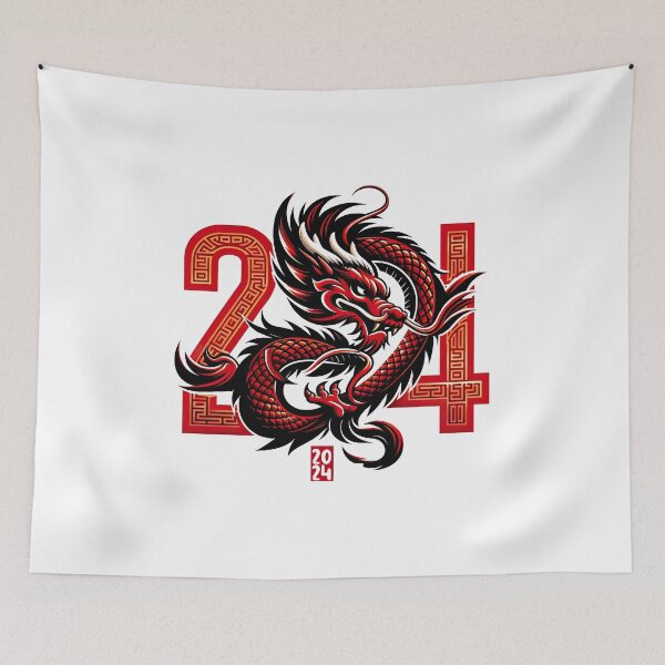 Item preview, Dynamic Dragon 2024 - chinese new year 2024 designed and sold by MAPDDesigns.