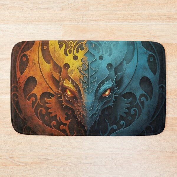 Item preview, Elvish Dragon Head Grunge Design  designed and sold by DragonRealms.