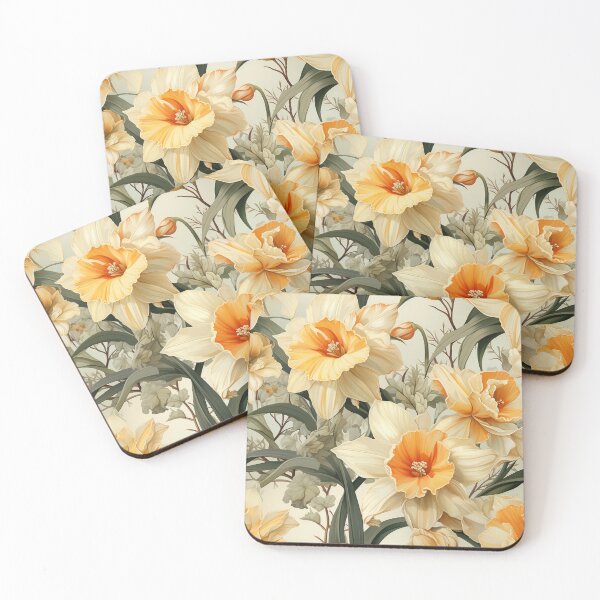 Item preview, Vintage Floral, Sweet Orange Daffodil designed and sold by PigmeArt.