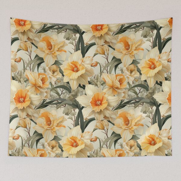 Item preview, Vintage Floral, Sweet Orange Daffodil designed and sold by PigmeArt.