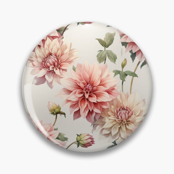 Item preview, Vintage Floral, Sweet Pink Dahlia designed and sold by PigmeArt.