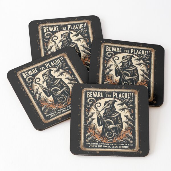 Item preview, Vintage Plague Doctor, beware the plague designed and sold by CrisMor-Art.
