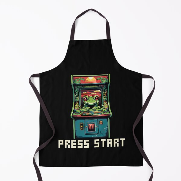 Item preview, Frog In Retro Arcade Game Press Start designed and sold by CosyTeal.
