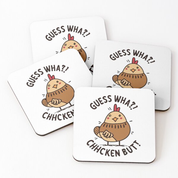 Item preview, Funny chicken Quote Guess What? Chicken Butt! designed and sold by Moad Fahim.