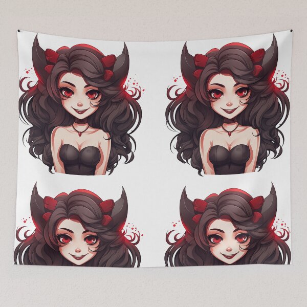 Item preview, Smiling chibi succubus designed and sold by GoodThings66.