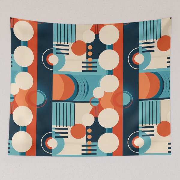 Item preview, Retro Tile Design 8 designed and sold by AwesomeAiArt.
