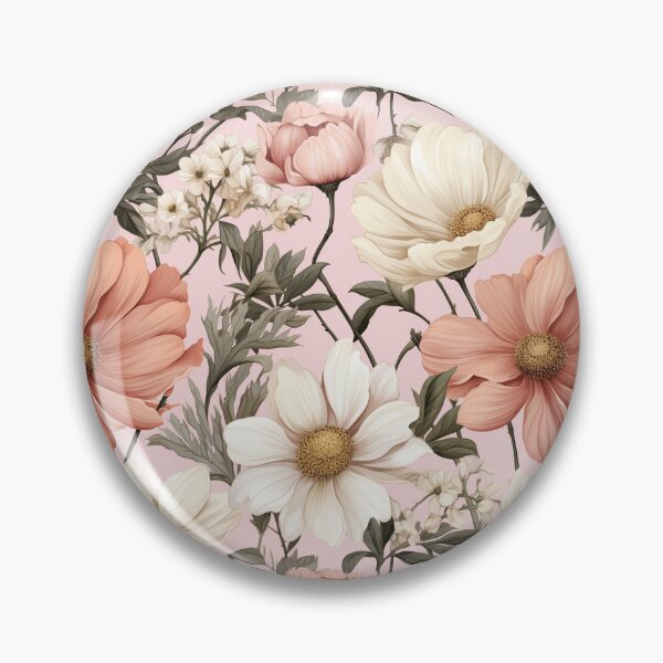Item preview, Vintage Floral, Sweet Pink Daisy, Bellis perennis designed and sold by PigmeArt.
