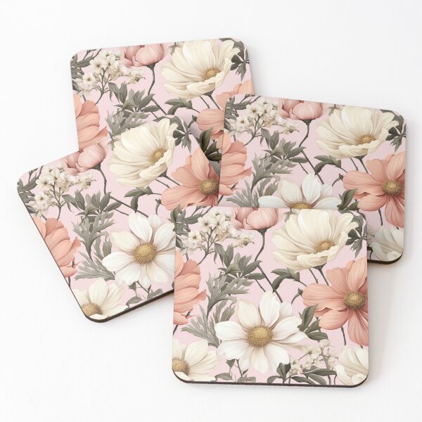 Item preview, Vintage Floral, Sweet Pink Daisy, Bellis perennis designed and sold by PigmeArt.