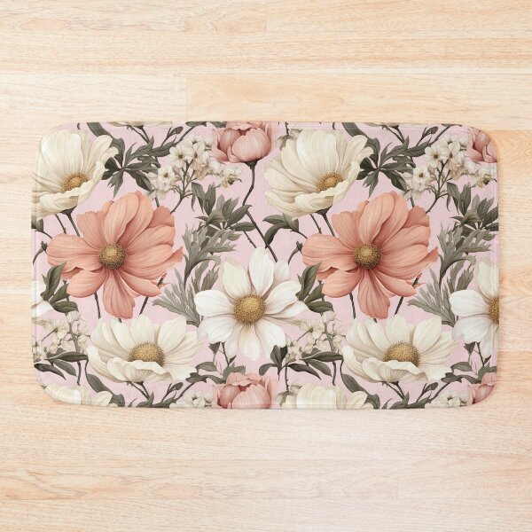 Item preview, Vintage Floral, Sweet Pink Daisy, Bellis perennis designed and sold by PigmeArt.