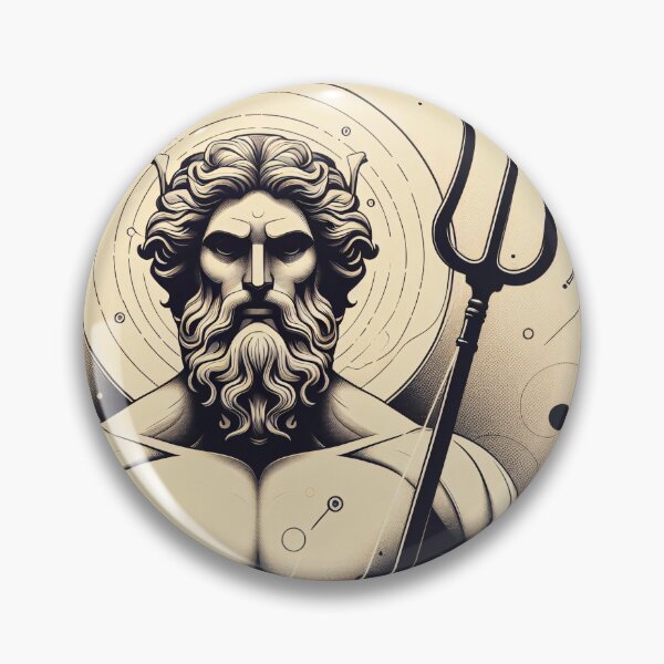 Item preview, The Gods of the Sea - Poseidon & Pontus designed and sold by ClassicRetroism.