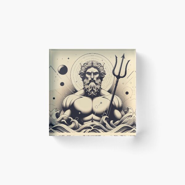 Item preview, The Gods of the Sea - Poseidon & Pontus designed and sold by ClassicRetroism.