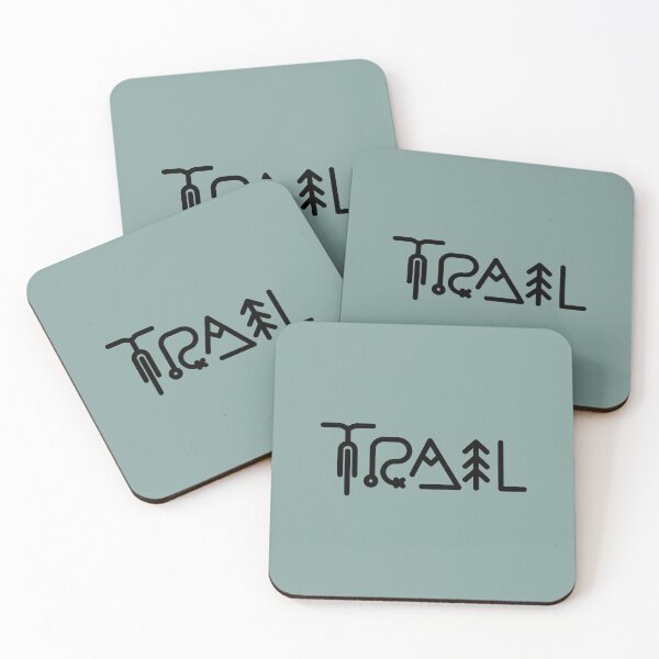 Item preview, TRAIL, cycling gift for cyclist mountain biker designed and sold by BRUNTadventures.