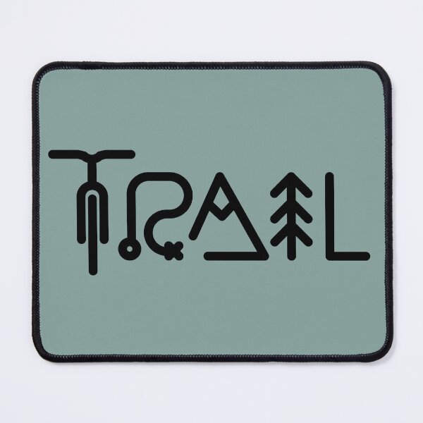 Item preview, TRAIL, cycling gift for cyclist mountain biker designed and sold by BRUNTadventures.