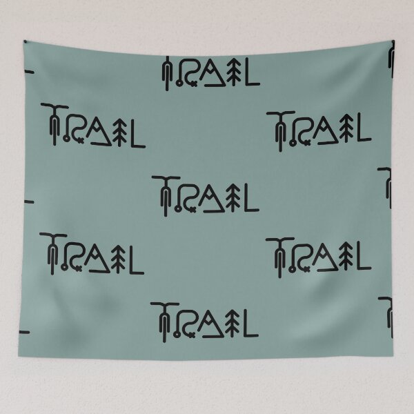 Item preview, TRAIL, cycling gift for cyclist mountain biker designed and sold by BRUNTadventures.