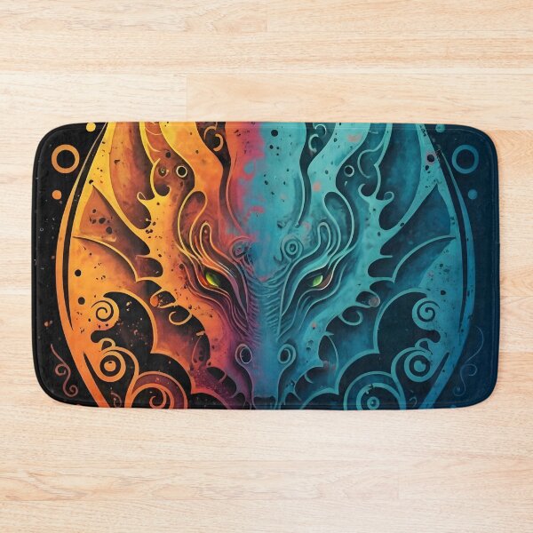 Item preview, Elvish Dragon Head Grunge Design  designed and sold by DragonRealms.