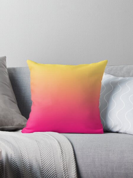 Item preview, PINK CORN yellow OMBRE GRADIENT - JUST PINK AND JUST YELLOW TO MAKE #PINKYCORN designed and sold by ozcushions.
