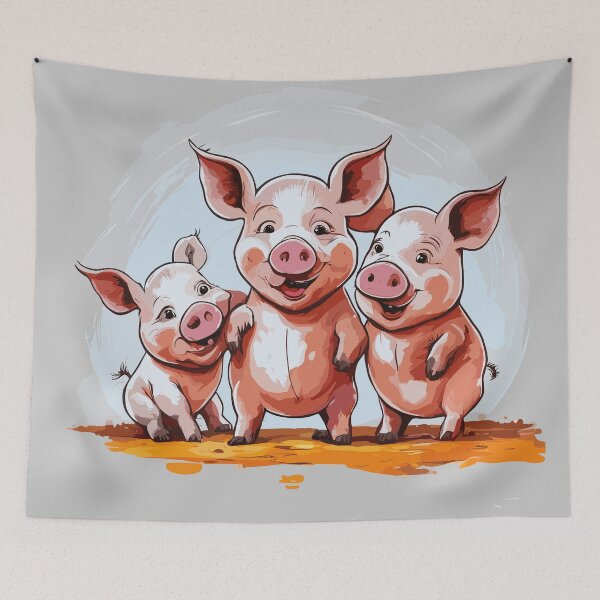 Artikelvorschau, Glückliche Schweine entworfen und verkauft von flashcompact.