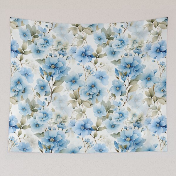 Item preview, Vintage Forget-Me-Not, Bright Bblue Floral designed and sold by PigmeArt.