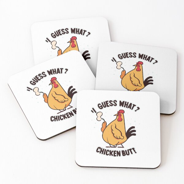 Item preview,  Funny chicken Quote Guess What? Chicken Butt! designed and sold by Moad Fahim.