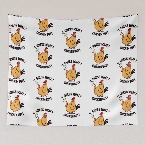 Item preview,  Funny chicken Quote Guess What? Chicken Butt! designed and sold by Moad Fahim.