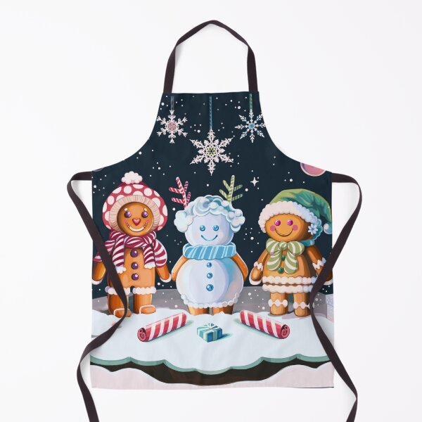 Item preview, Merry Christmas ! Gingerbread Snowy Friends designed and sold by Savi Singh.
