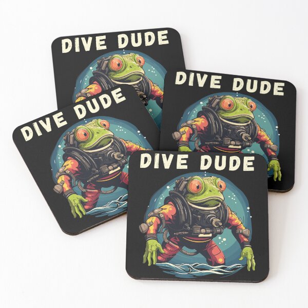 Item preview, Frog In Scuba Dive Suit 'dive Dude' designed and sold by CosyTeal.