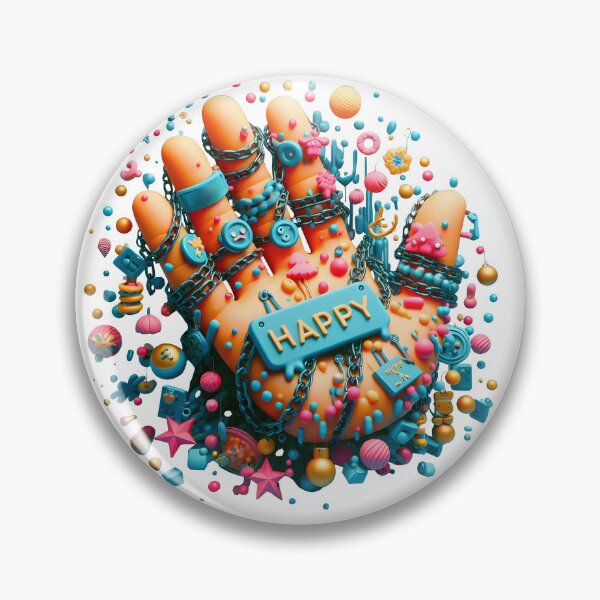 Item preview, Hand with HAPPY Plaques 2 designed and sold by Glariix.
