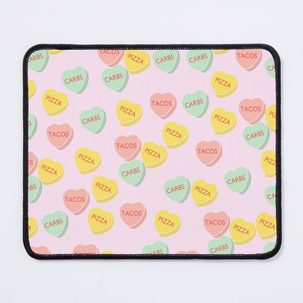 Item preview, Funny Candy Hearts Pattern on Pink Background designed and sold by kapotka.