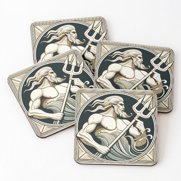 Item preview, The Gods of the Sea - Poseidon & Pontus designed and sold by ClassicRetroism.