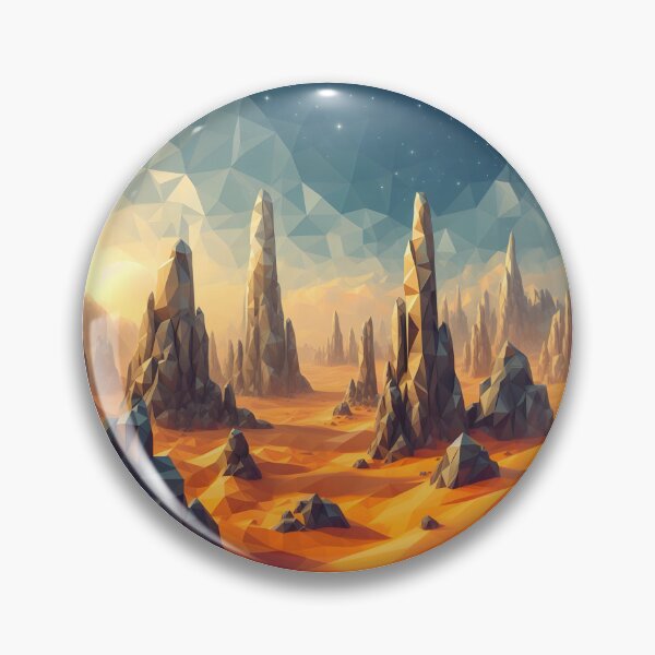 Item preview, Low Poly Rocky Desert designed and sold by SebastianArt75.