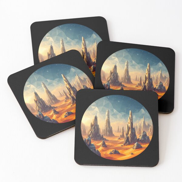 Item preview, Low Poly Rocky Desert designed and sold by SebastianArt75.