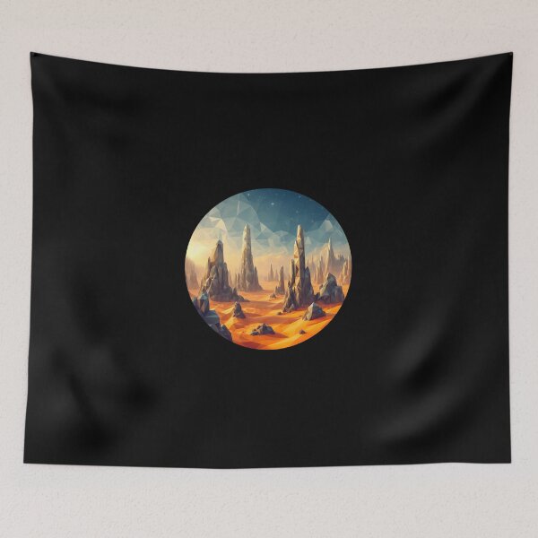 Item preview, Low Poly Rocky Desert designed and sold by SebastianArt75.