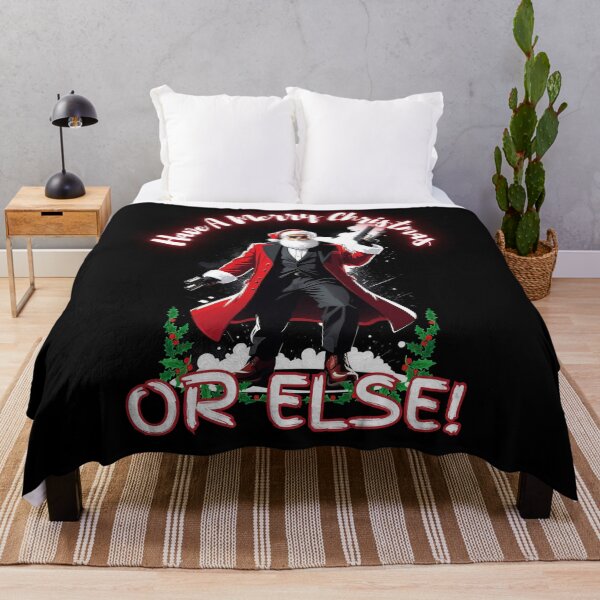Item preview, have a merry christmas or else! funny mafia santa, humorous santa gangster designed and sold by QuirkyTease.