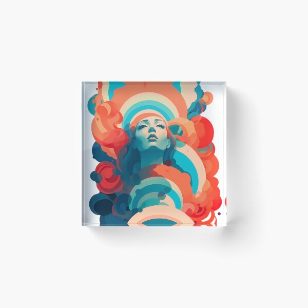 Item preview, Vibrant Colorful Artistic Modern Abstract Stylized Expressive Surreal designed and sold by 7FloydStore.