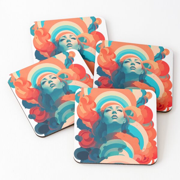 Item preview, Vibrant Colorful Artistic Modern Abstract Stylized Expressive Surreal designed and sold by 7FloydStore.