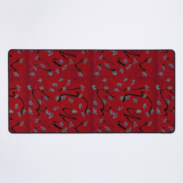 Item preview, White Blossoms Solerized Cherry Red By Amanda designed and sold by LavishWithLove.
