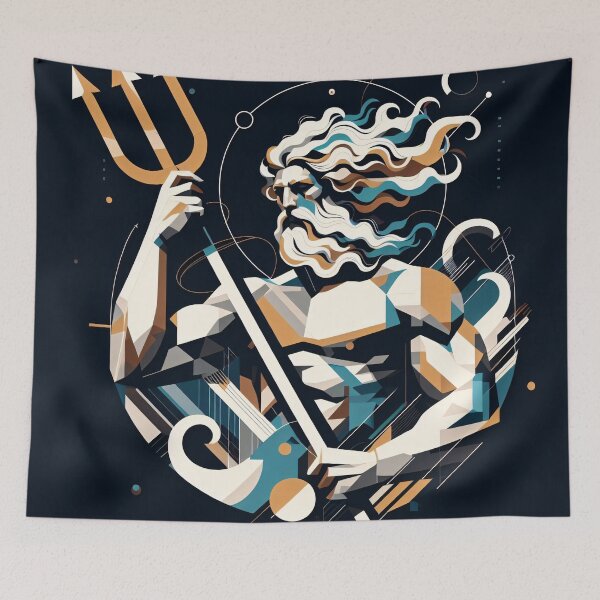Item preview, The Gods of the Sea - Poseidon & Pontus designed and sold by ClassicRetroism.